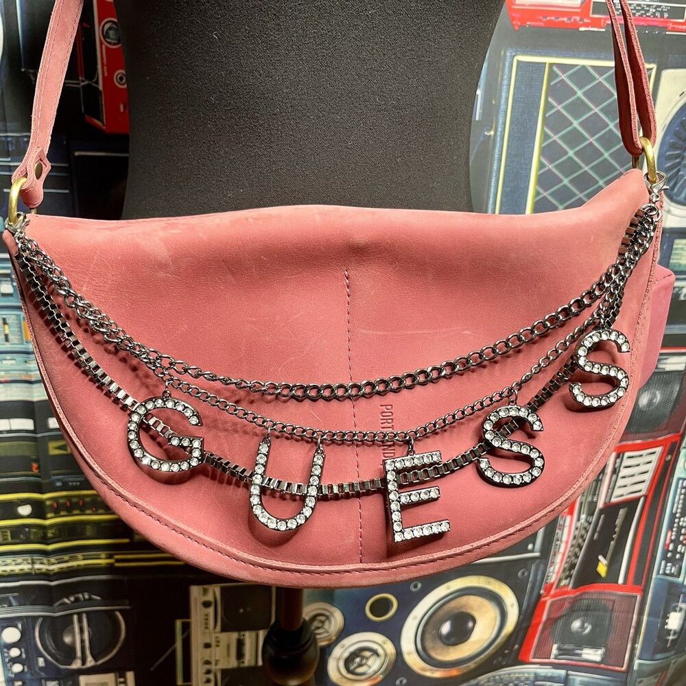 GUESS Y2K Rhinestone Belt/Jeans/Purse Chain Retro Sparkle Bling *CHAIN ONLY*